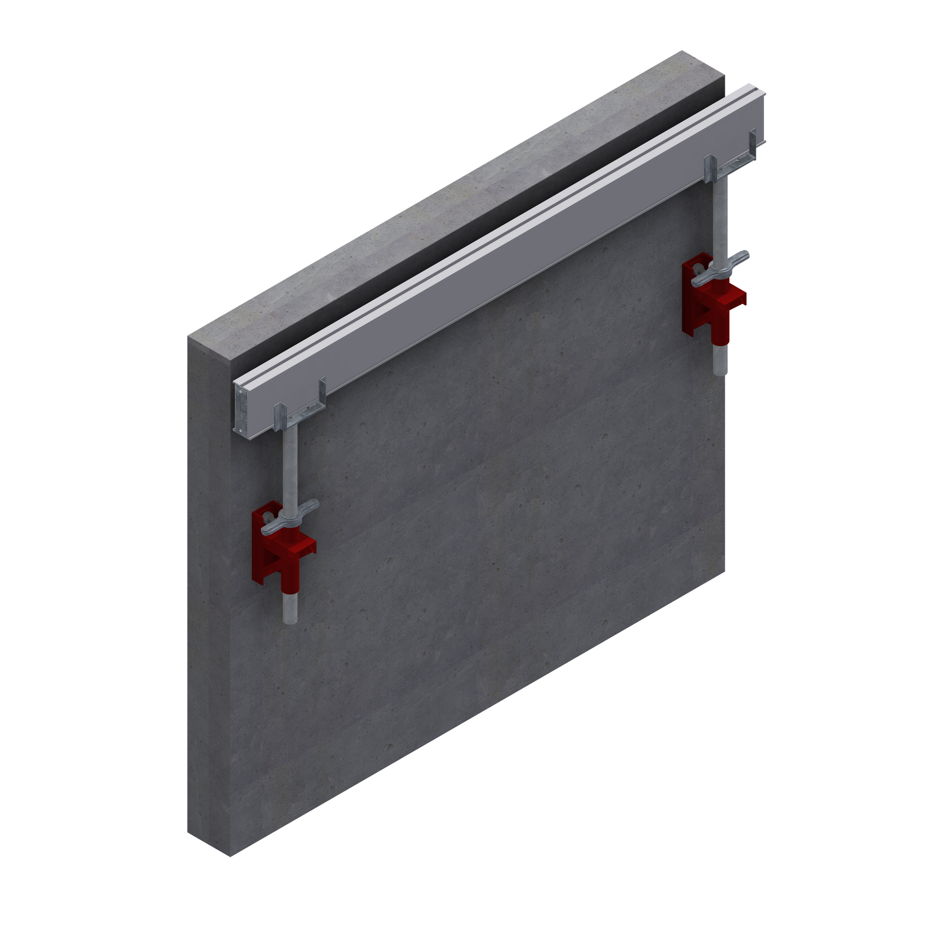 Wall bracket anchor rod