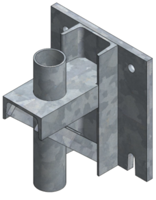 Wall bracket anchor plate